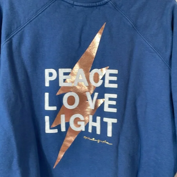 Spiritual Gangster Sweatshirt L Peace Love Light EUC - Picture 3 of 10